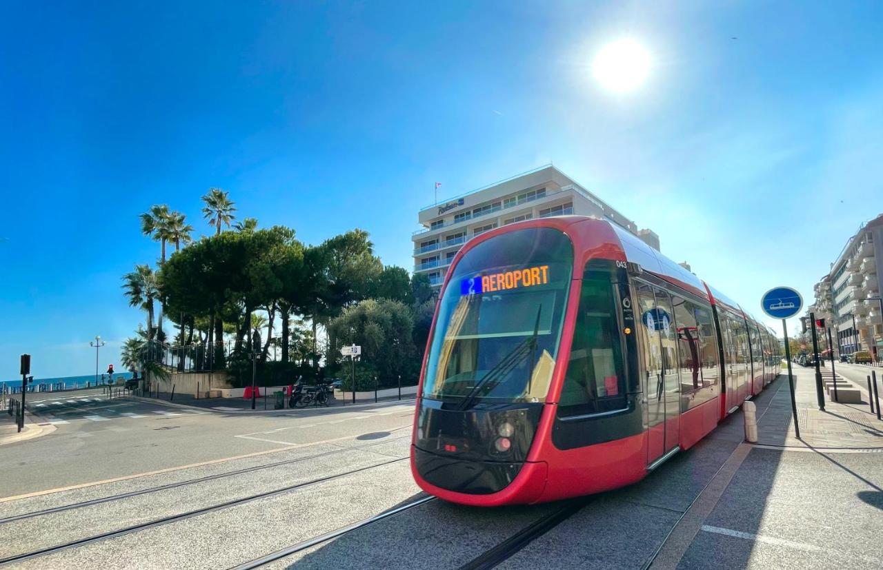 1 Min To The Beach Apartment - Kitchen - Tramway - Air Conditioner - Wifi - Promenade Des Anglais Nice Luaran gambar