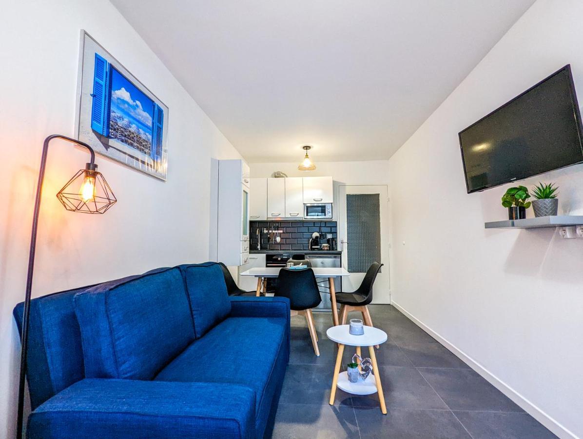 1 Min To The Beach Apartment - Kitchen - Tramway - Air Conditioner - Wifi - Promenade Des Anglais Nice Luaran gambar